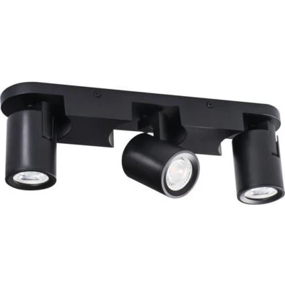 Afbeelding van Kanlux S.A. LED GU10 plafond wandspot zwart Drievoudig voor 3 spots