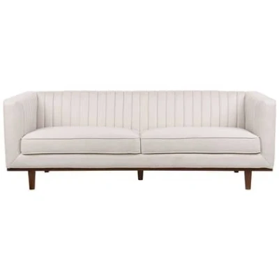 Afbeelding van Beliani SKAULE Driezitsbank Beige Polyester