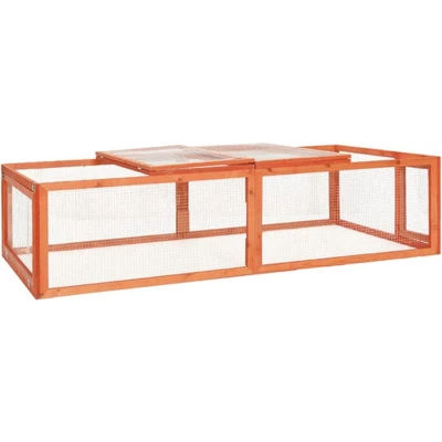 Afbeelding van Konijnenhok 183X90X46,5 Cm Massief Vurenhout