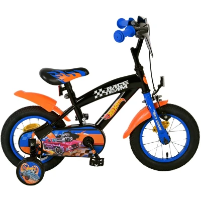 Afbeelding van Hot wheels 12 fiets zwart/oranje/blauw 31256