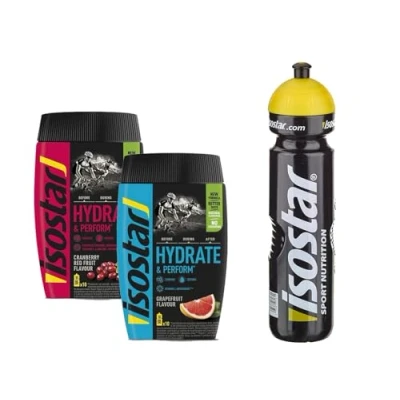 Afbeelding van Isostar Hydrate &amp; Perform grapefruit + cranberry waterfles, 1 l