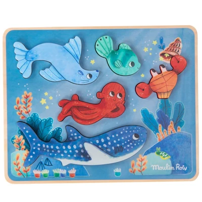 Afbeelding van Moulin roty sensorische puzzel les aventures de paulie