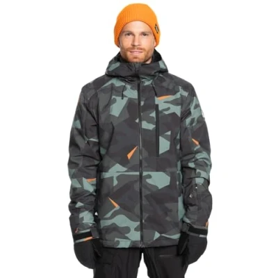 Afbeelding van Quiksilver Mission Printed Jacket Ski jas, Heren, Maat: Large, Glw