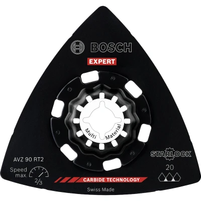 Afbeelding van Bosch Accessories 2608900046 EXPERT Sanding Plate AVZ 90 RT2 Carbide RIFF Schuurplaat 10 delig stuk(s)