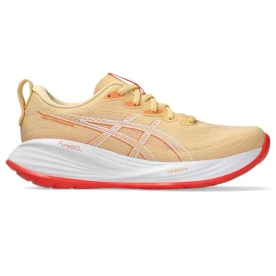 Afbeelding van Asics Gelcumulus 27 Hardloopschoenen voor op de weg, Dames, Maat: 39.5, Light orange mojave Kunststof