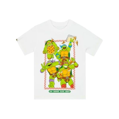 Afbeelding van Teenage Mutant Ninja Turtles T shirt shirts met korte mouwen voor jongens TMNT shirt, Wit.