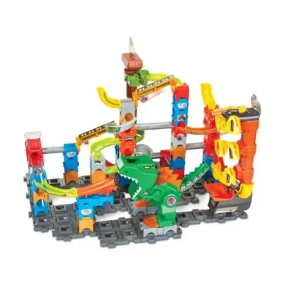 Afbeelding van VTech Marble Rush Dino Adventures Magnetic Set XL400E Knikkerbaan Dinosaurus Speelgoed Inclusief Elektronische Lift en Magnetische Elementen vanaf 4 Jaar