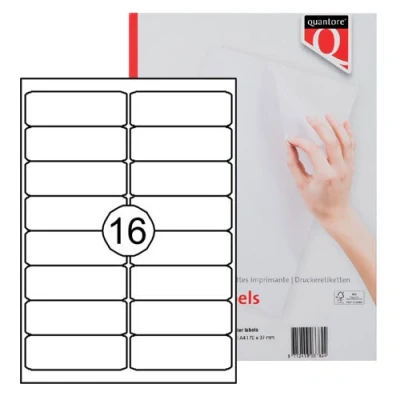 Afbeelding van Etiket Quantore 99.1x33.8mm 1600stuks