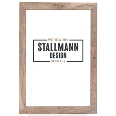 Afbeelding van Stallmann Design SD fotolijst met ontspiegeld acrylglas, nieuwe moderne lijst in wild eiken, 80 x 120 cm, verticaal of horizontaal op te hangen