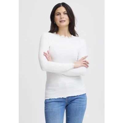Afbeelding van Fransa Frhizamond Longsleeve, Dames, Maat: Small, Antique