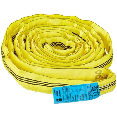 Afbeelding van Braun 30061RS Trekkabel met polyester omhulsel, draagvermogen 3000 kg, geel, 6 m / werklengte 3 m.
