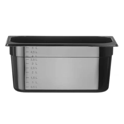 Afbeelding van Gastronormbak Polycarbonaat zwart 1/3 150mm