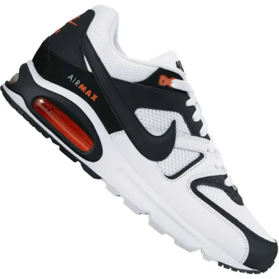 Afbeelding van Nike Sportswear Sneakers laag, Heren, Maat: 44, White black max orange Textiel/ synthetisch