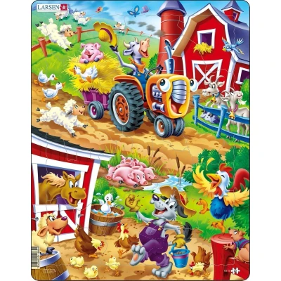 Afbeelding van Larsen Legpuzzel Maxi De Boerderij Junior Karton 22 Stukjes