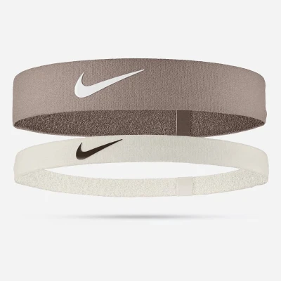 Afbeelding van Nike Performance FLEX Headband 2 PACK Overige accessoires, Dames, Maat: One Size, Mink brown/sail/white