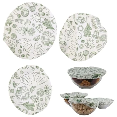 Afbeelding van COOK CONCEPT KB6041 deksel van herbruikbare stof, 3 stuks, opslag andere accessoires