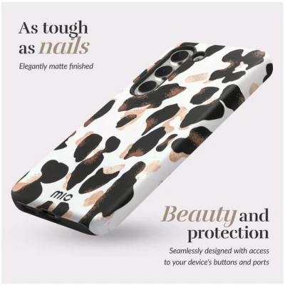Afbeelding van MIO by Mobilize Hoesje Geschikt voor Samsung Galaxy S25 Edge Compatibel met MagSafe Hard Shell Back Cover Leopard