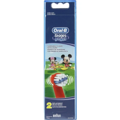 Afbeelding van Oral B Stages Power Mickey Mouse Opzetborstels 2 Stuks