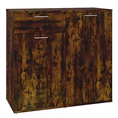 Afbeelding van vidaXL dressoir, gerookte eik, 80 x 36 75 cm, spaanplaat