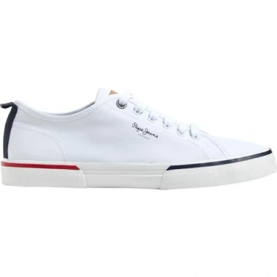 Afbeelding van Pepe Jeans Kenton Smart Sneakers laag, Heren, Maat: 43, Blanco Katoen