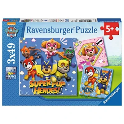 Afbeelding van Ravensburger Paw Patrol Legpuzzel 3 x 49 stuk(s) kinderpuzzel