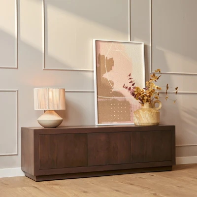 Afbeelding van Mangoe Tv meubel Brussel Walnut 150 cm