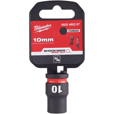 Afbeelding van MILWAUKEE 4932480267 SHOCKWAVE slagdop 3/8&quot; 10 mm