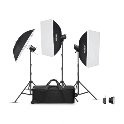Afbeelding van Godox MS200V D Trio Studio Flash Kit