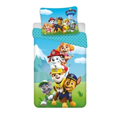 Afbeelding van Brandmac Beddengoed Paw Patrol, 100% katoen, omkeerbaar dekbedovertrek 140 x 200 cm + kussensloop 65
