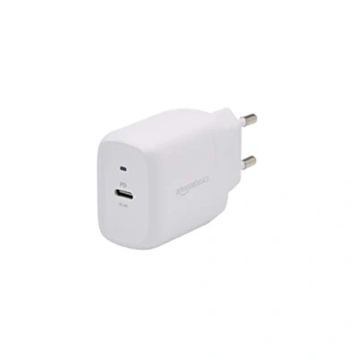 Afbeelding van Amazon Basics 1 poort 20W USB C wandlader voor EU stopcontacten