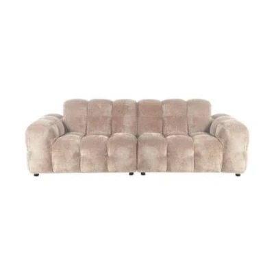 Afbeelding van Dutchbone Hackman 3 zitsbank Velours Beige