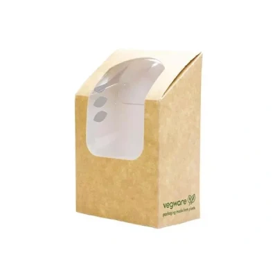 Afbeelding van Vegware composteerbare tortilladozen met PLA venster (500 stuks)