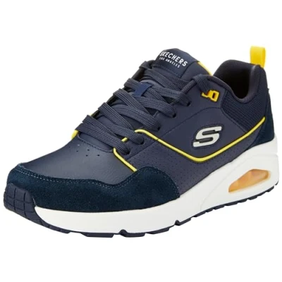 Afbeelding van Skechers Sneakers laag, Heren, Maat: 41, Navy Leer