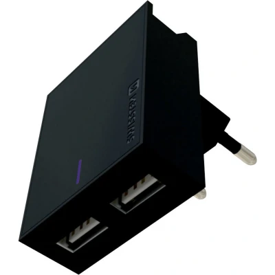 Afbeelding van Swissten USB Oplader met 2 Poorten 15W Zwart