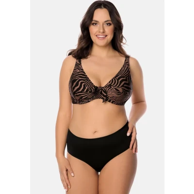 Afbeelding van Vivisence Bikinitop, Dames, Maat: 95E, Brown/black