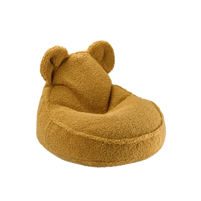Afbeelding van Wigiwama Teddy Bear Beanbag Chair / Zitzak 70x60x42cm Maple