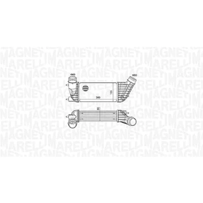 Afbeelding van MAGNETI MARELLI 351319204260 Intercooler PEUGEOT: Expert II Van, Tepee, CITROËN: Dispatch FIAT: Scudo