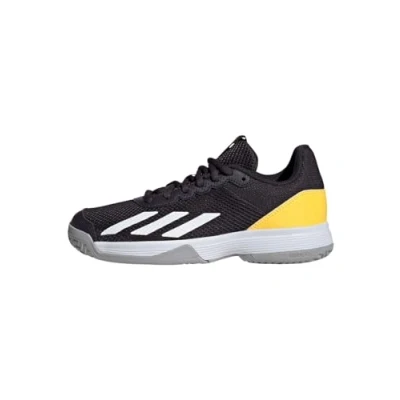 Afbeelding van adidas Performance Courtflash Unisex Tennisschoenen voor alle ondergronden kinderen, Maat: 28.5, Aurora black/footwear white/spark