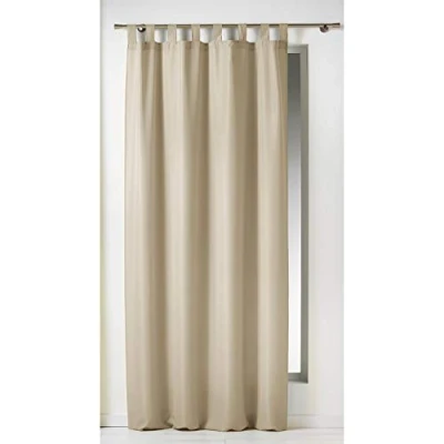 Afbeelding van Gordijnen Kant en klaar met ophanglus 140x260cm uni polyester linnen