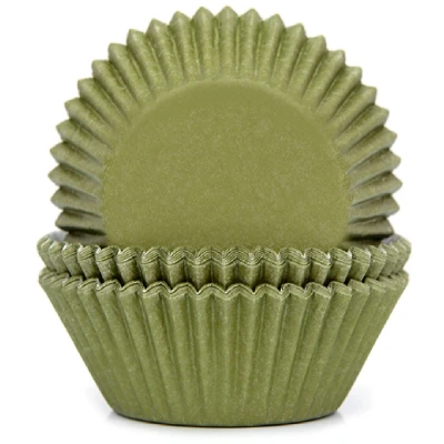 Afbeelding van Cupcake Cups HoM Mosgroen 50x33mm. 50st.