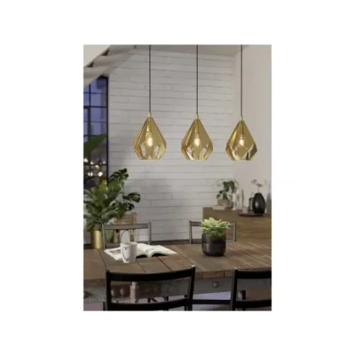 Afbeelding van Carlton Hanglamp E27 80,5 cm Goud Staal Goudkleurig EGLO