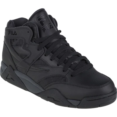 Afbeelding van Fila Squad Sneakers hoog, Heren, Maat: 44, Black Leer en textiel