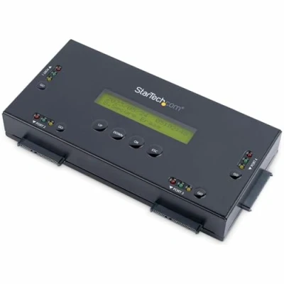 Image de StarTech.com Station d&#039;effacement pour 4 disques durs SATA de 25&quot;/35&quot; Autonome (SATERASER4) Effaceur disque dur 2.5&quot; / 3.5&quot; 6Gb/s CA 100 240 V noir