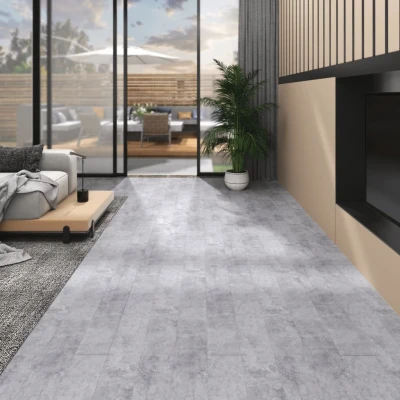 Afbeelding van Vloerplanken zelfklevend 5,02 m² 2 mm PVC cementgrijs