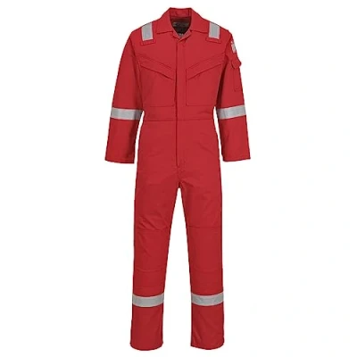 Afbeelding van Portwest FR50 Reflecterend, vlambestendig, antistatisch en vuurvast, voor heren, met bescherming tegen elektrische bogen, 350 g, rood, S