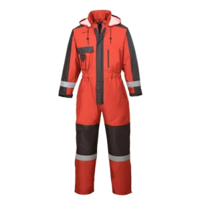 Afbeelding van Werkwinteroverall geïsoleerd waterdicht winddicht Rood Grote Maat L