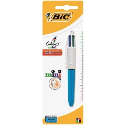Afbeelding van Bic Balpen 4 Colours Mini Assortiment