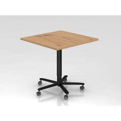 Afbeelding van BISTRO 88Q D Systeem conferentietafel 80 x Zwart Knoestige Eiken