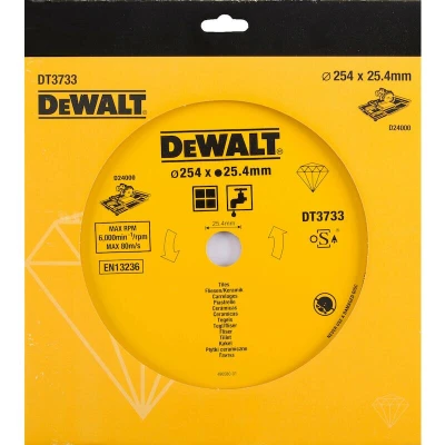 Afbeelding van DeWALT DT3733 Diamantzaagblad voor tegels 250mm. 5mm.