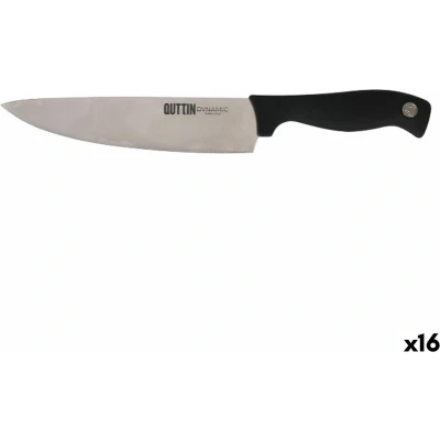 Afbeelding van Keukenmes Quttin Dynamic Zwart Zilverkleurig 20 cm (16 Stuks)